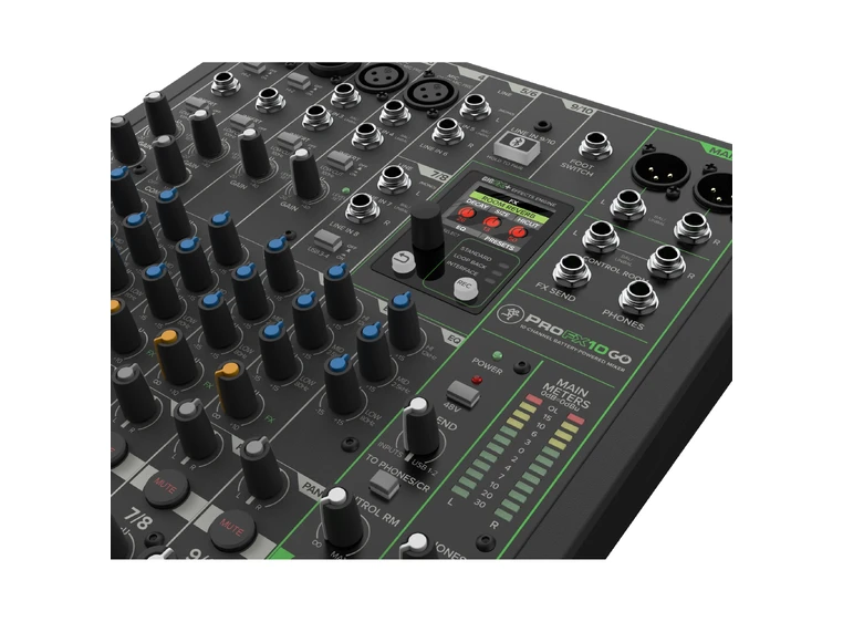 Mackie ProFX10GO 10-Channel Battery Mixer w/FX, USB rec 