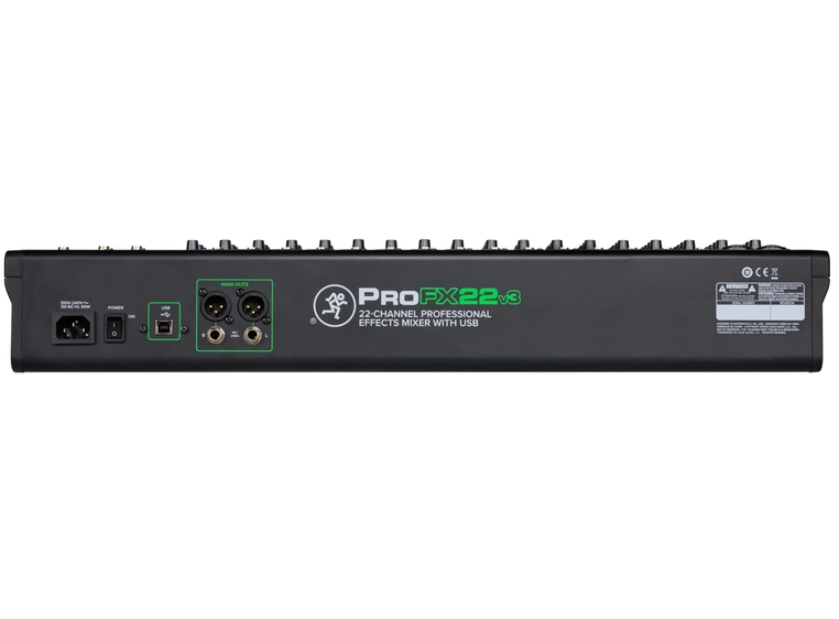 Mackie ProFX22v3 22 kanalers * 4-bus pro. effektmikser m/USB*Kunderetur 