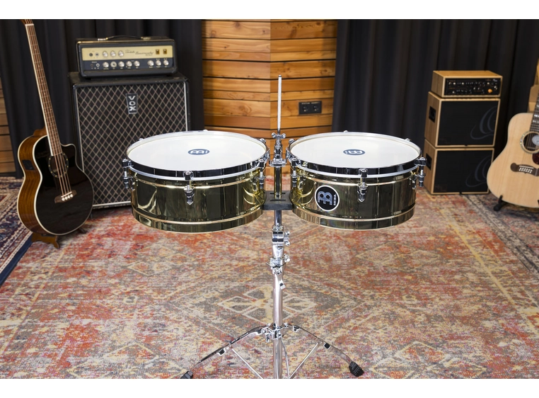 Meinl MTS1415B Marathon Timbales 14 & 15, Brass 