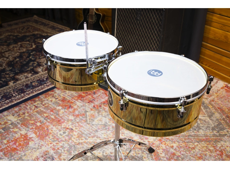 Meinl MTS1415B Marathon Timbales 14 & 15, Brass 