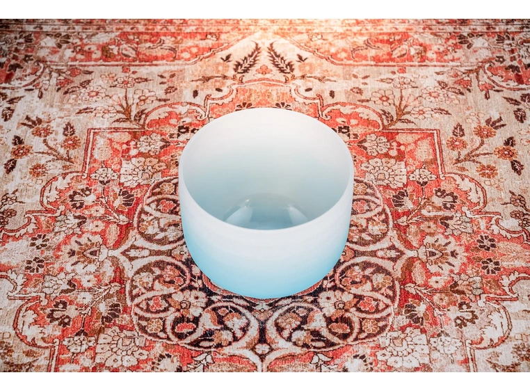 Meinl S.En. CSBC10G Crystal Singing Bowl 10 / G4 / Throat Chakra, Light Blue 