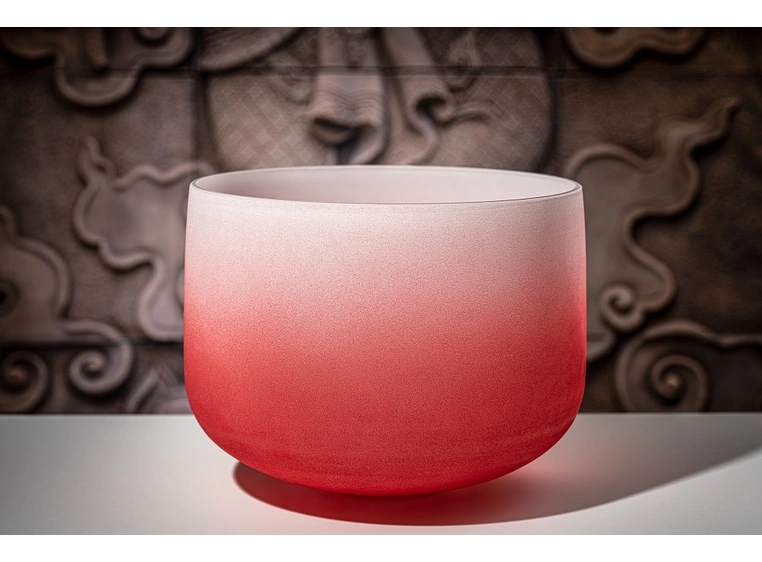 Meinl Sonic Energy CSBCSETCHA Crystal Singing Bowl, Frosted Chakra Set 