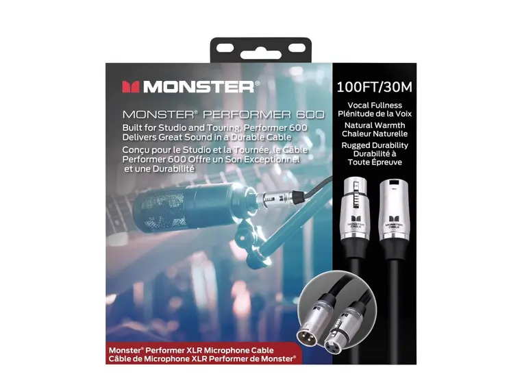 Monster Performer 600, Mic 100 ft. XLR (60015) 