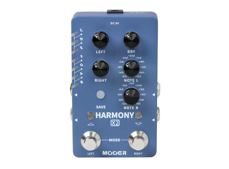Mooer Harmony X2 Dual Channel Harmony Effektpedal