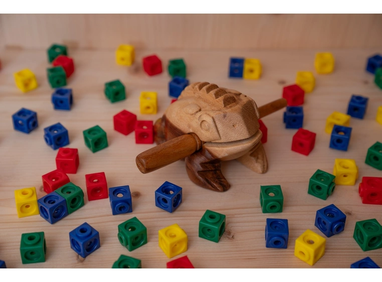 NINO PERCUSSION NINO514NT Woodfrog Medium, Natural 