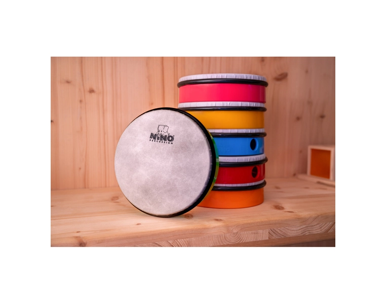NINO PERCUSSION NINOSET45 Perkusjons set 6x håndtrommer, 8", med bag 