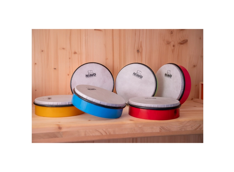NINO PERCUSSION NINOSET45 Perkusjons set 6x håndtrommer, 8", med bag 