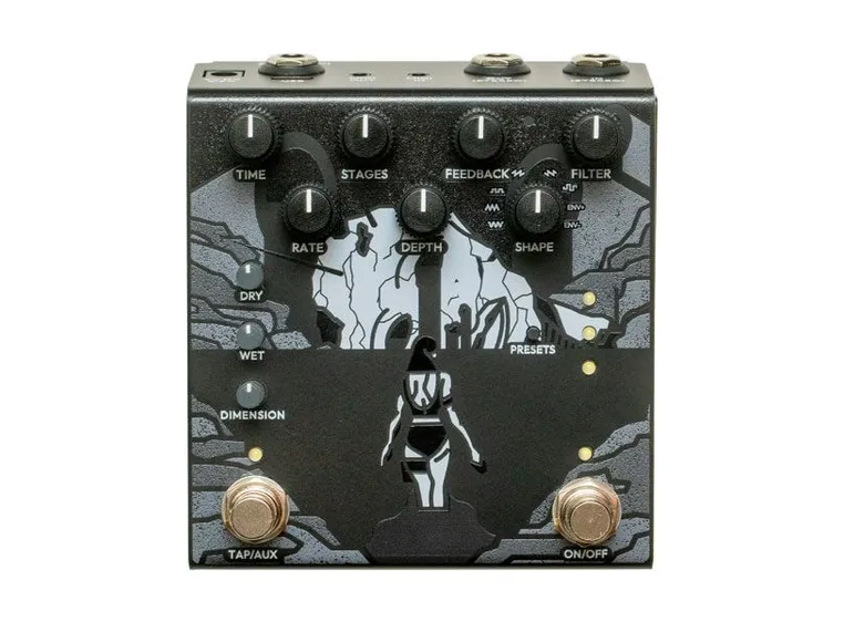 Old Blood Noise Bathing Ink Luminal Delay Pedal in Ink finish 