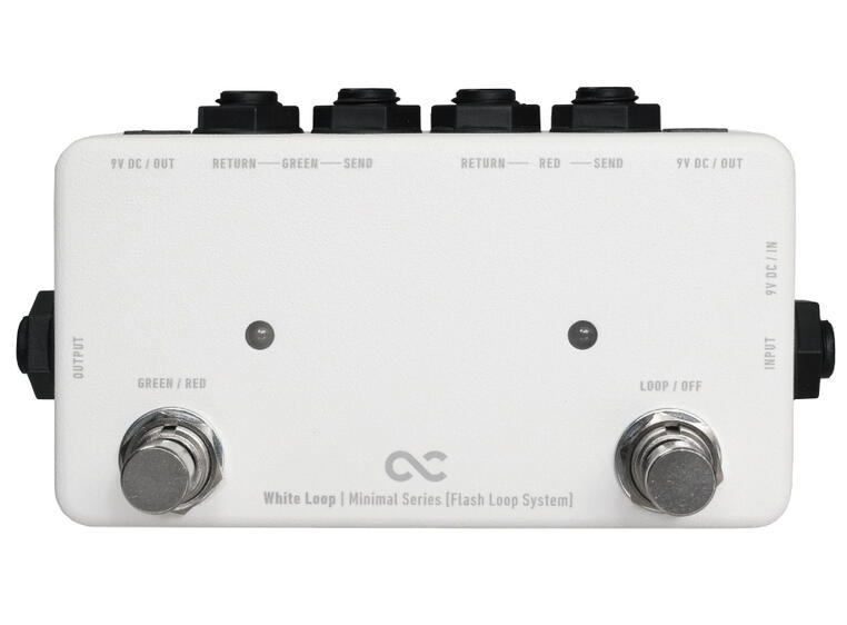 One Control Minimal White Loop A/B Switch / True Bypass Looper