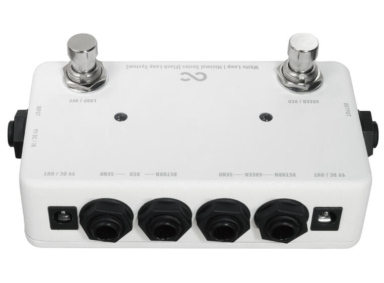 One Control Minimal White Loop A/B Switch / True Bypass Looper