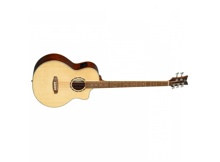 Ortega D7CE-5 5-strengad Akustisk bass Med mikrofon, Cutaway, Natural 