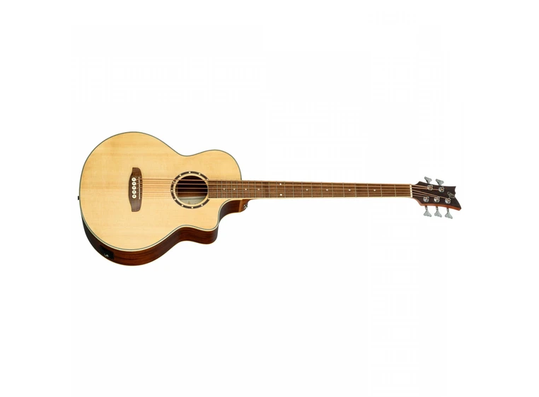 Ortega D7CE-5 5-strengad Akustisk bass Med mikrofon, Cutaway, Natural 