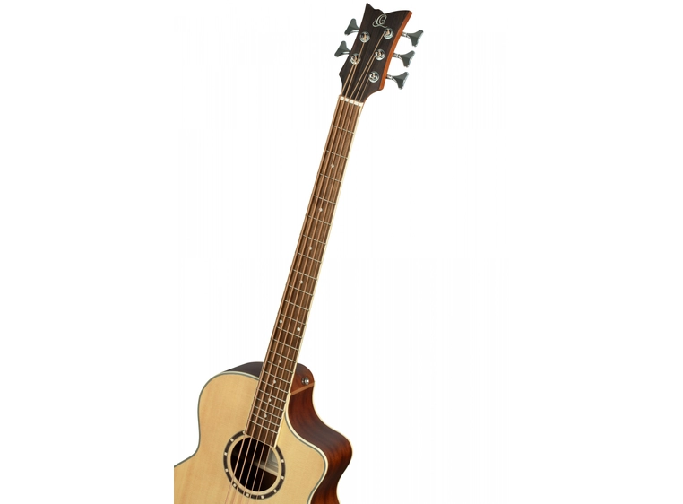 Ortega D7CE-5 5-strengad Akustisk bass Med mikrofon, Cutaway, Natural 