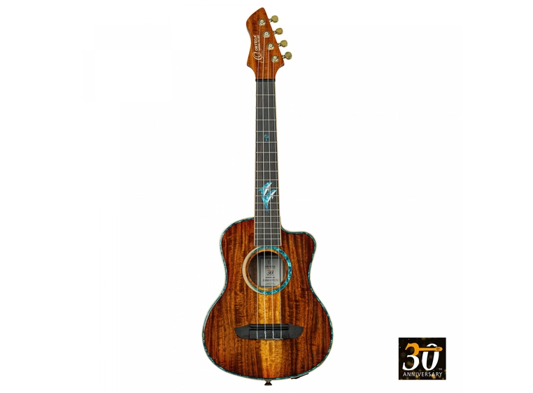 Ortega RUHZ30TH-DO Tenor ukulele m/mik bag, 30th Anniversary, Dolphins 