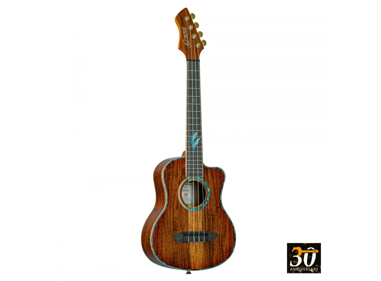 Ortega RUHZ30TH-DO Tenor ukulele m/mik bag, 30th Anniversary, Dolphins 