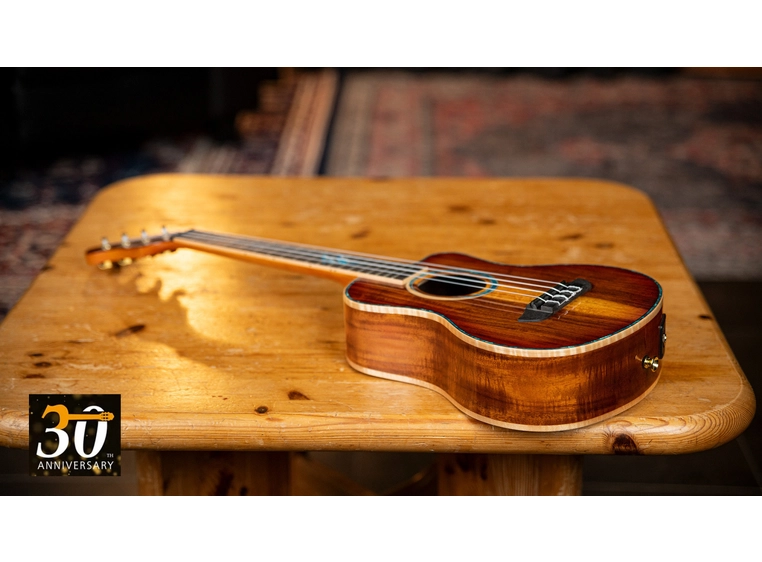 Ortega RUHZ30TH-DO Tenor ukulele m/mik bag, 30th Anniversary, Dolphins 