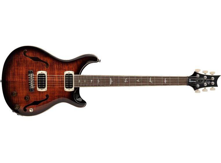 PRS SE Ed Sheeran Hollowbody Baritone Orange Tiger Smokeburst 