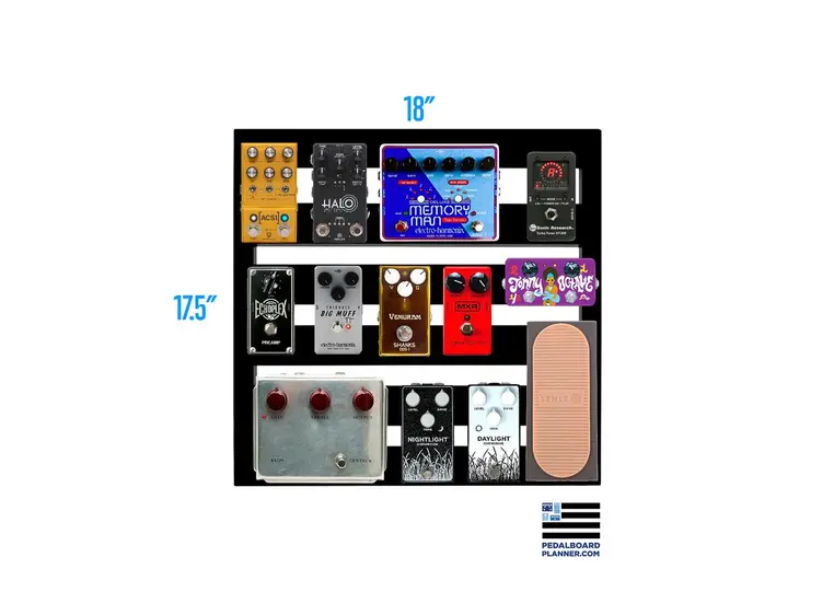 Pedaltrain XD-18-TC XD-18 Pedalboard With Tour Case 