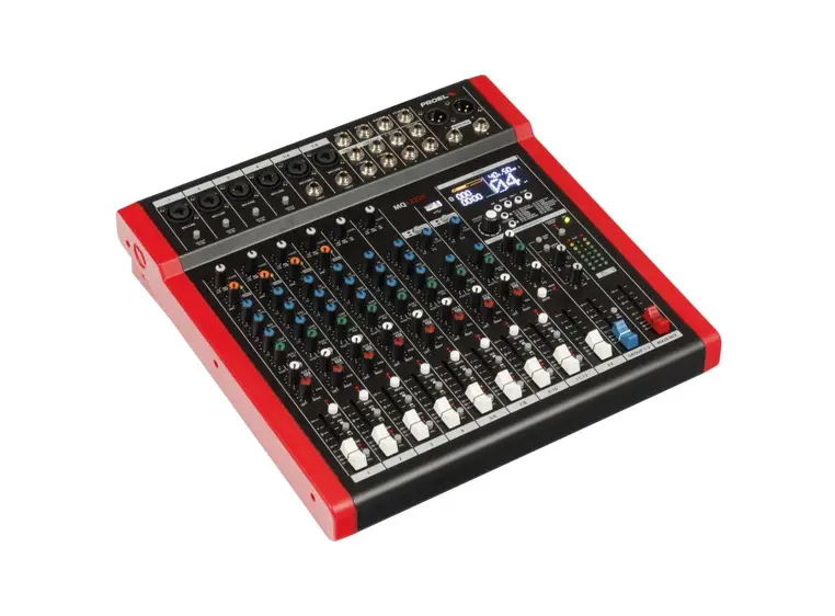 Proel MQ1222X 12-kanals mikser Med bluetooth, USB og effekter 