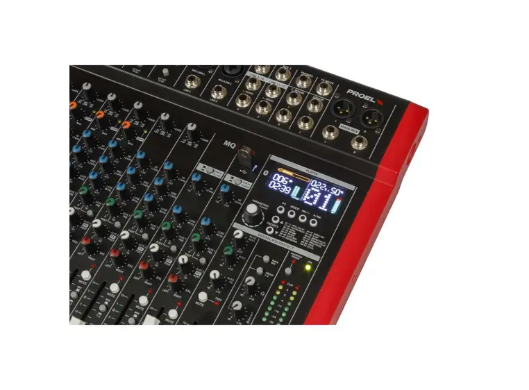 Proel MQ1222X 12-kanals mikser Med bluetooth, USB og effekter 