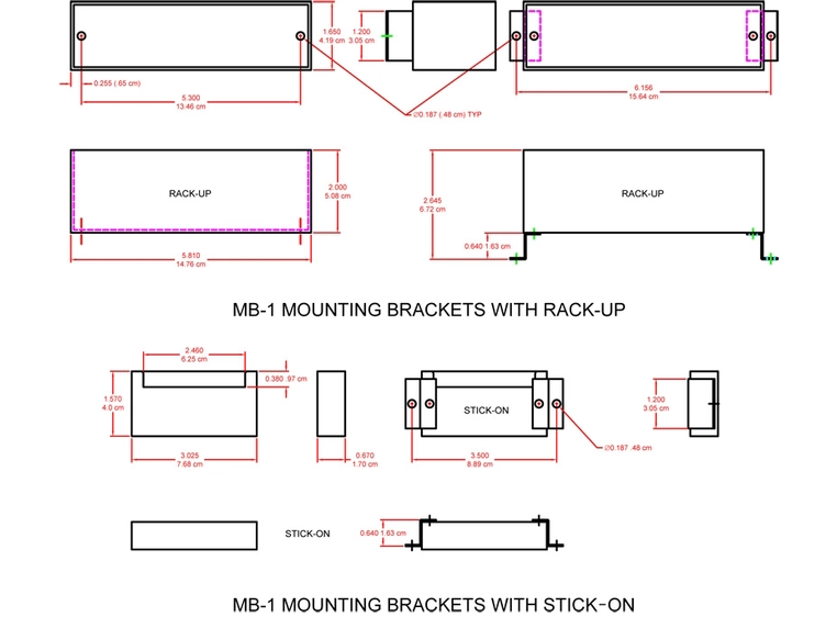 RDL MB-1 Adapter Monteringsbrakett 