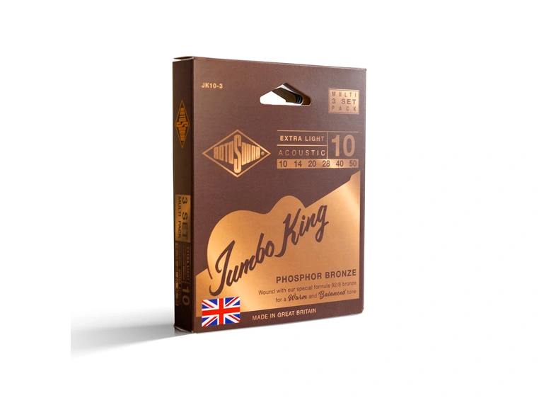Rotosound JK10 Phosphor Bronze (3-Pack) (010-050) 
