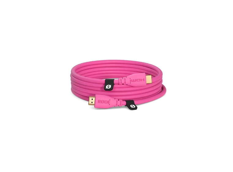 Røde HDMI-kabel 3m Pink 