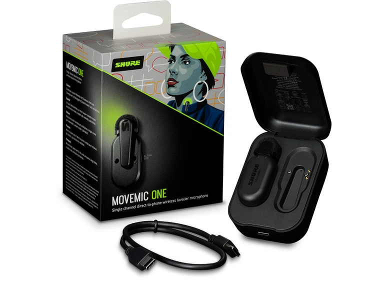 Shure Movemic Wireless Lav to Phone Charge Case 