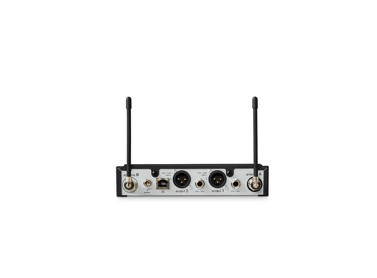 Shure SLXD4D+ Wireless Receiver, Dual G65 (470-606MHz) 