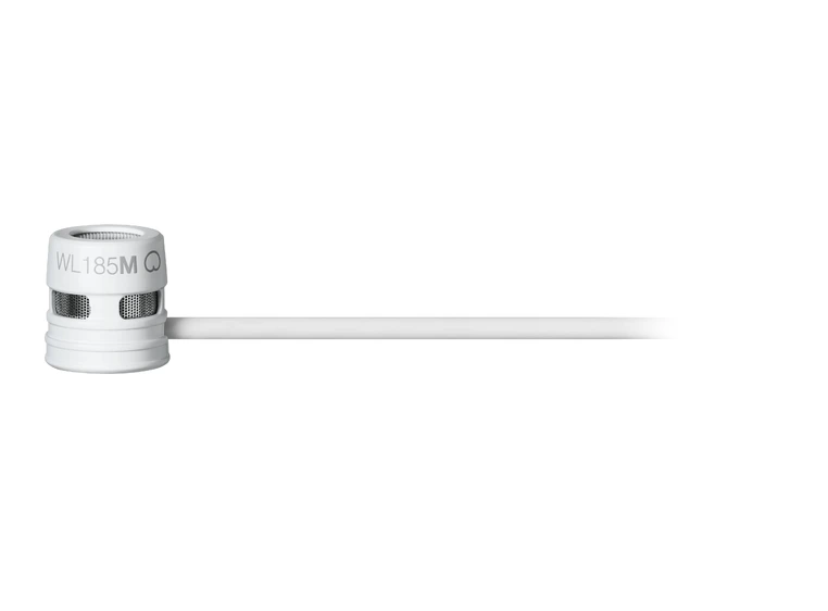 Shure WL185MW/C-LM3 Myggmikrofon Cardioid, White, Lemo 