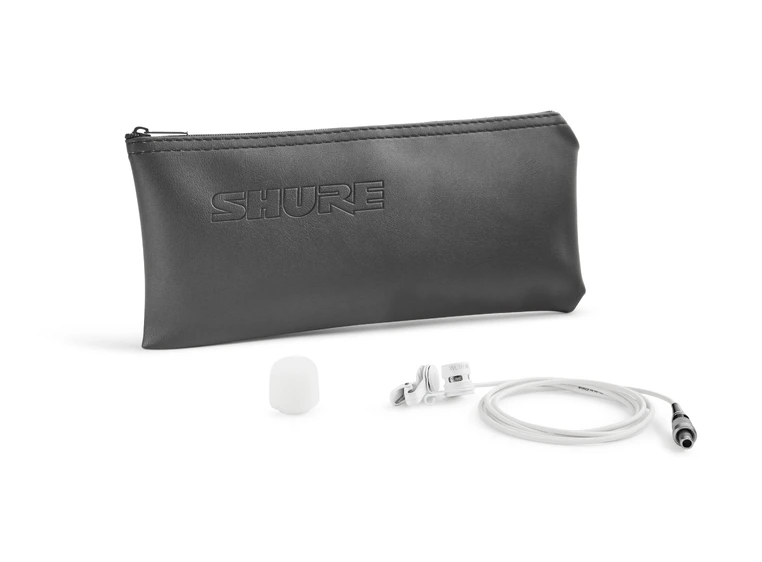 Shure WL185MW/C-LM3 Myggmikrofon Cardioid, White, Lemo 