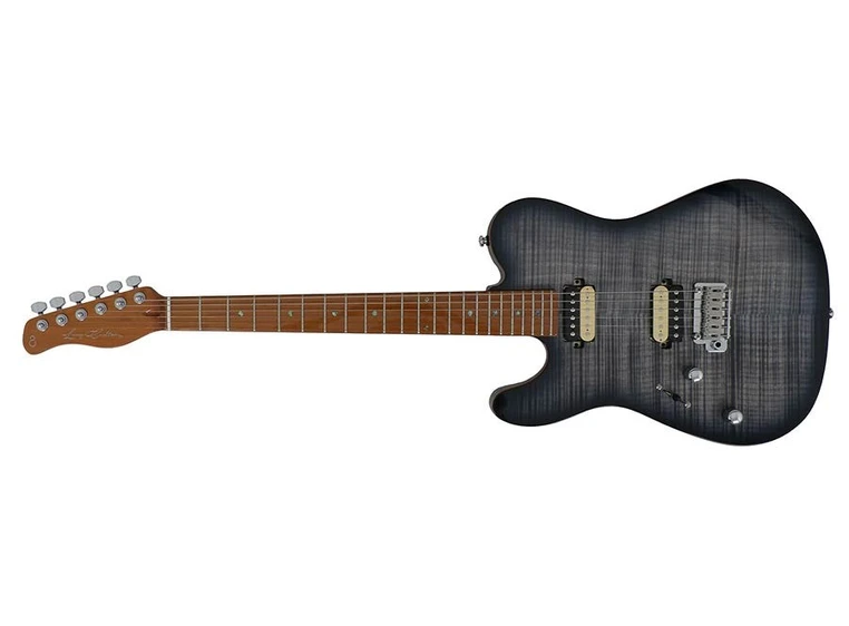 Sire Larry Carlton T7 FM Lefthand Flamed maple top, Transparent black 