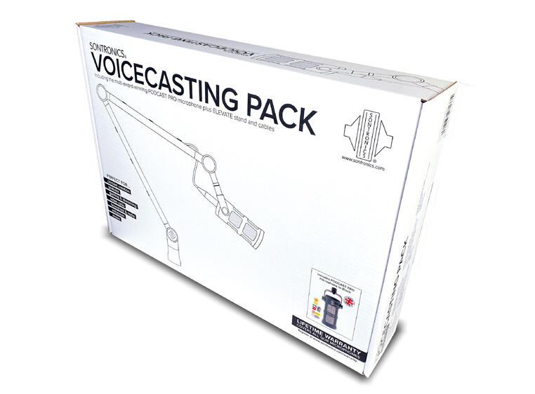 Sontronics Voice Casting Pack Mikrofon, stativ, kabler