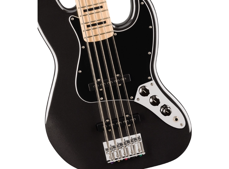 Squier Affinity Active Jazz Bass V MN, Black Metallic 