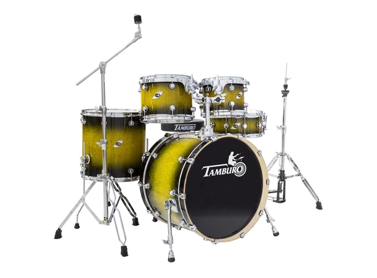 Tamburo TB FORMULA22GBSK Formula-sett 10T12T16FT14SD22BD Gold Black Sparkle 