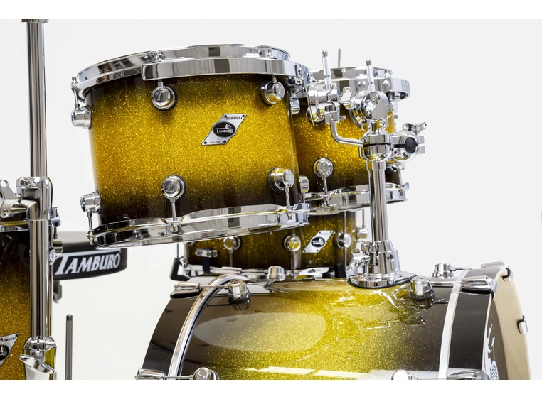Tamburo TB FORMULA22GBSK Formula-sett 10T12T16FT14SD22BD Gold Black Sparkle 