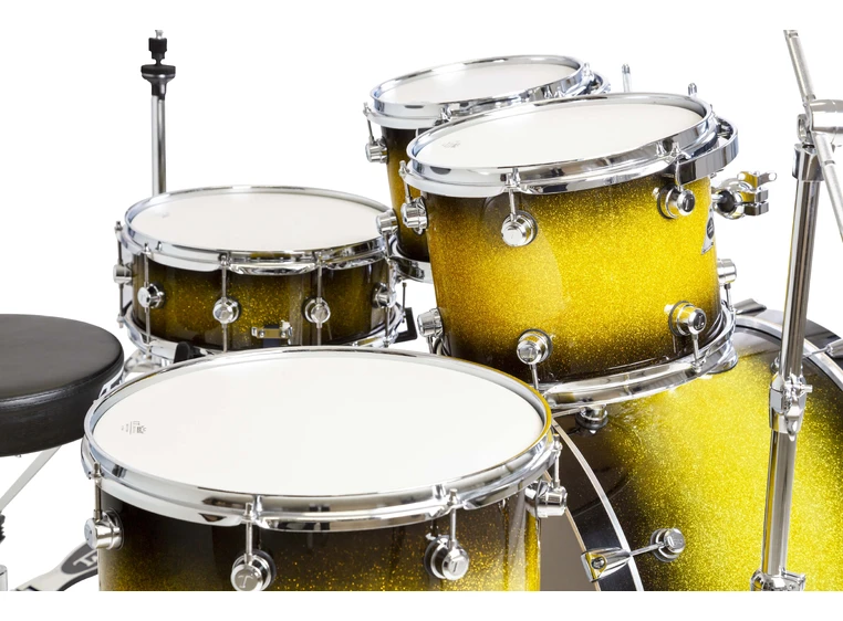 Tamburo TB FORMULA22GBSK Formula-sett 10T12T16FT14SD22BD Gold Black Sparkle 