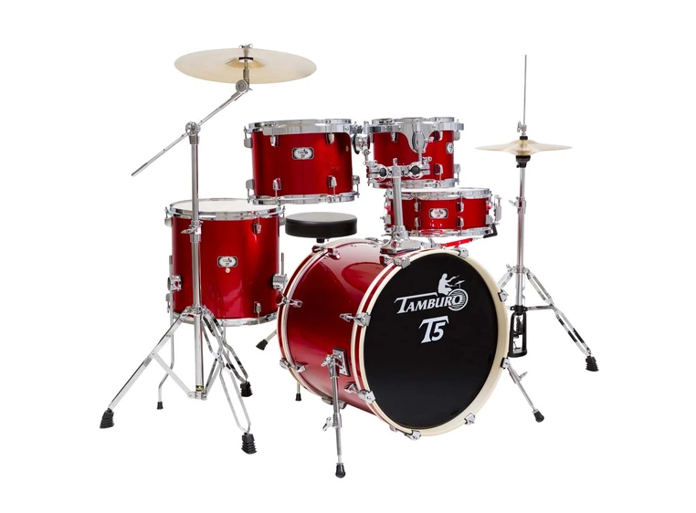 Tamburo TB T5S18BRDSK T5 Trommesett 10T12T14FT14SD18BD BrightRedSpar 