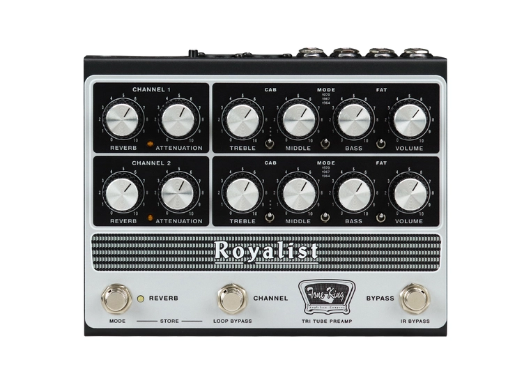 Tone King Royalist MKII Tri-Tube Preamp-pedal 