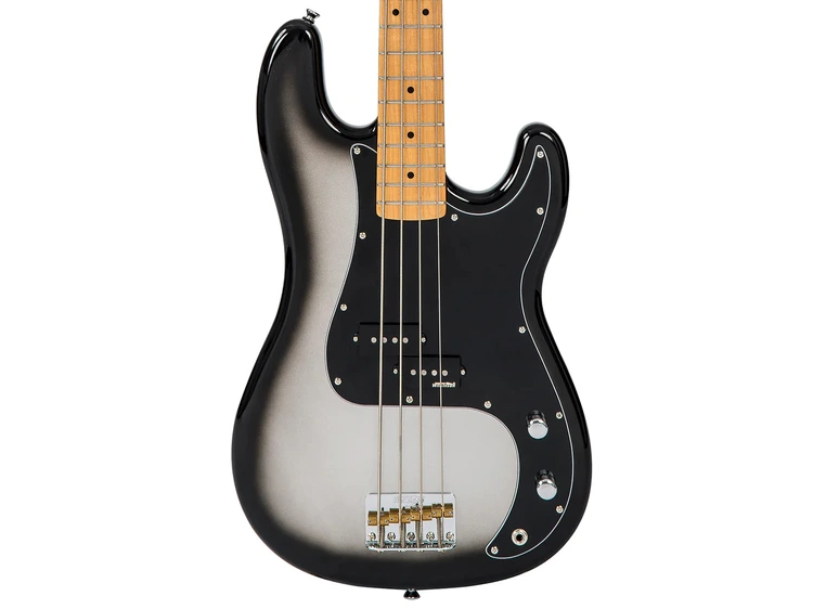 Vintage V4 Bass Silver Burst 