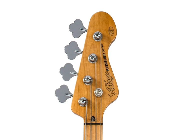 Vintage V4 Bass Silver Burst 