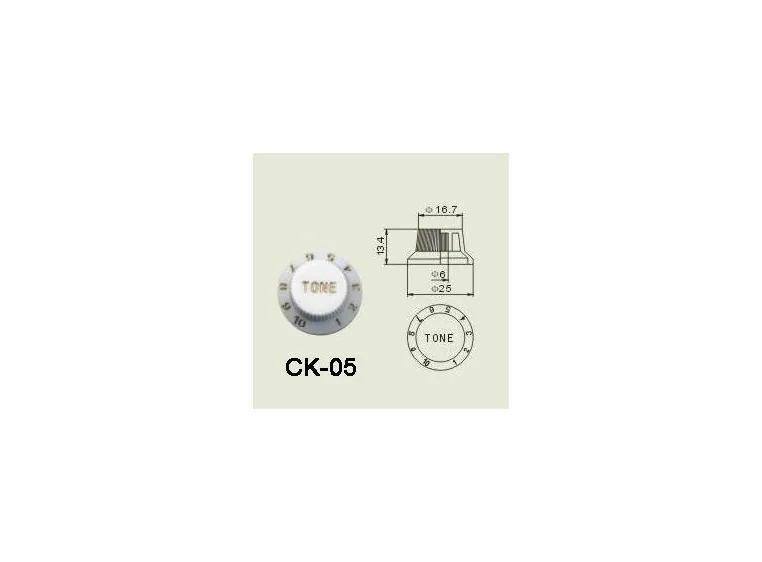 Wilkinson CK-05 el-gitar Control knob white 