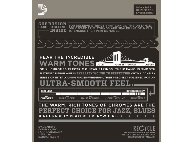 D'Addario ECG-25 Chromes Light (012-052) 