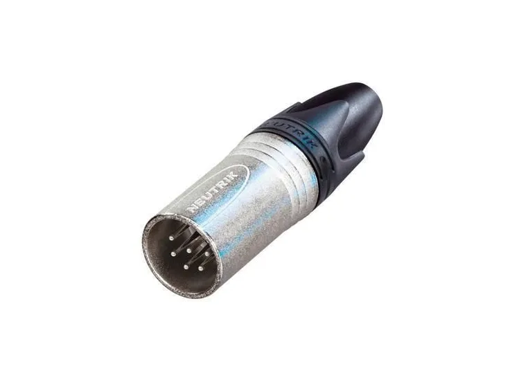 Neutrik xlr plugg 6p - hann sølv (NC6MX) 