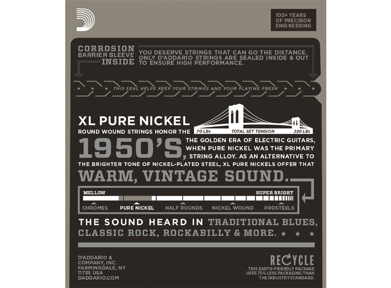 D'Addario EPN120 Pure Nickel (009-041) 