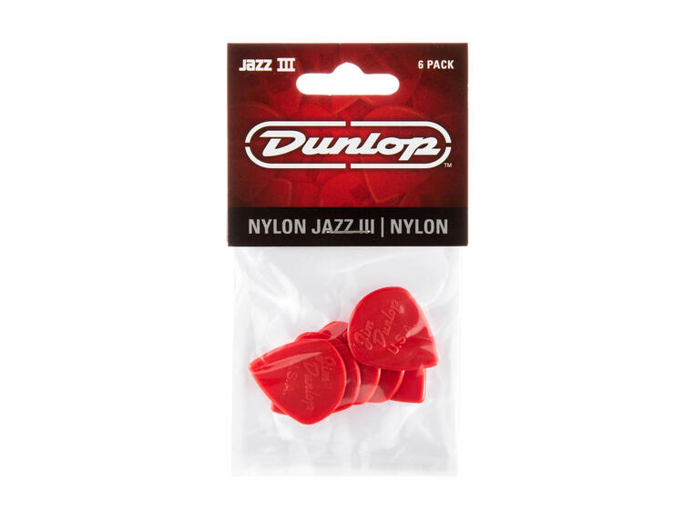 Dunlop 47P3N IIIN Jazz III Red. Players Pack 6-pakning