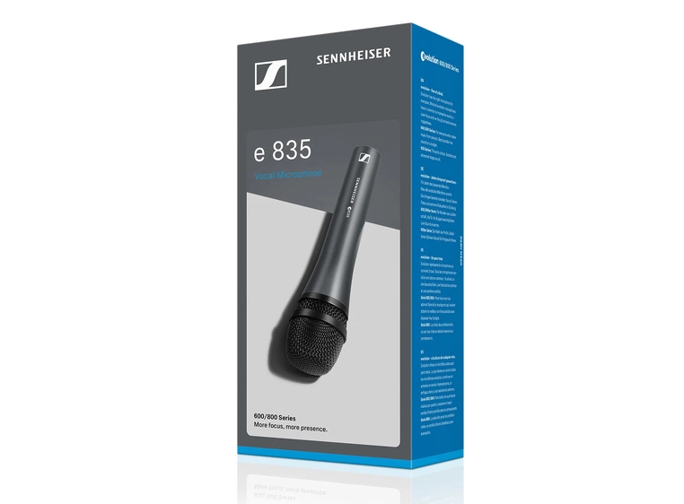 Sennheiser e835 dynamisk mikrofon, nyre-karakteristikk 