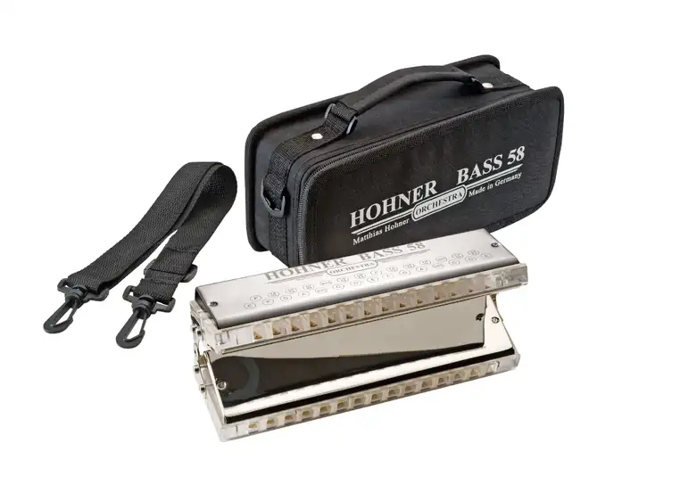Hohner Bass 58, Orchestral Harmonica (E2-E4) 