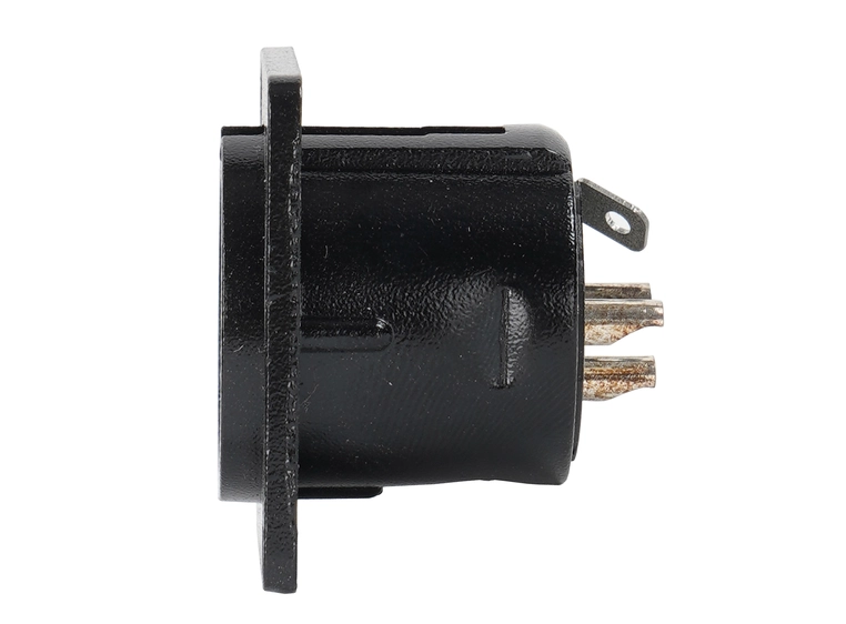 EA xlr plugg 3 pins chassi - hann sort 