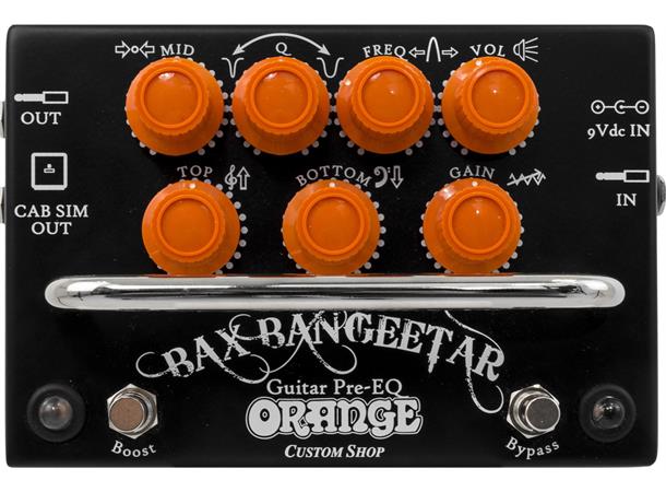 Orange Bax Bangeetar Sort Guitar Pre Eq Pedal Evenstad Musikk